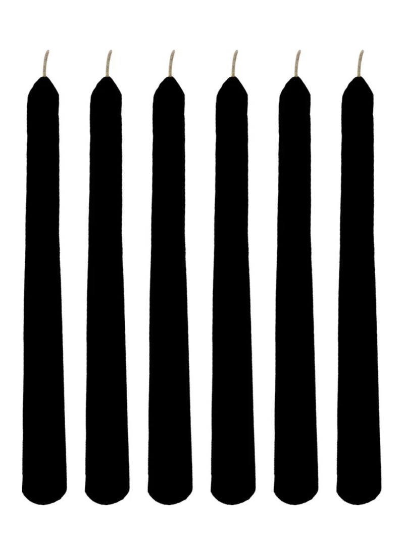 08 Inch Tall Taper Candles Spiral Candle Tapered Candle, 8 hrs,Tasteless and Smokeless,Long Candle,Tall Candlesticks, Home Dinner, Party, Wedding, (6 Black, 20cm) - pzsku/Z9074D404793CB898D1A1Z/45/_/1722413965/588f0da7-662f-449a-94a5-5bd1390499ae