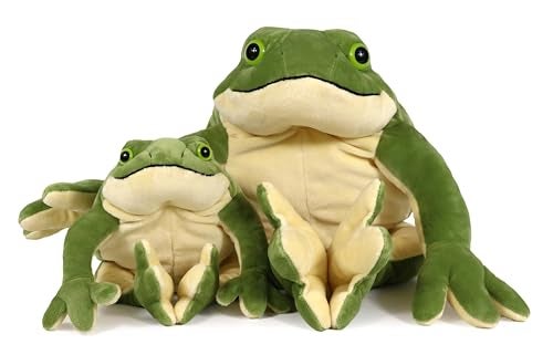 Ice King Bear Mom and Baby Stuffed Animals Set Zoo Wild Animals Giant Frog - Image 5
