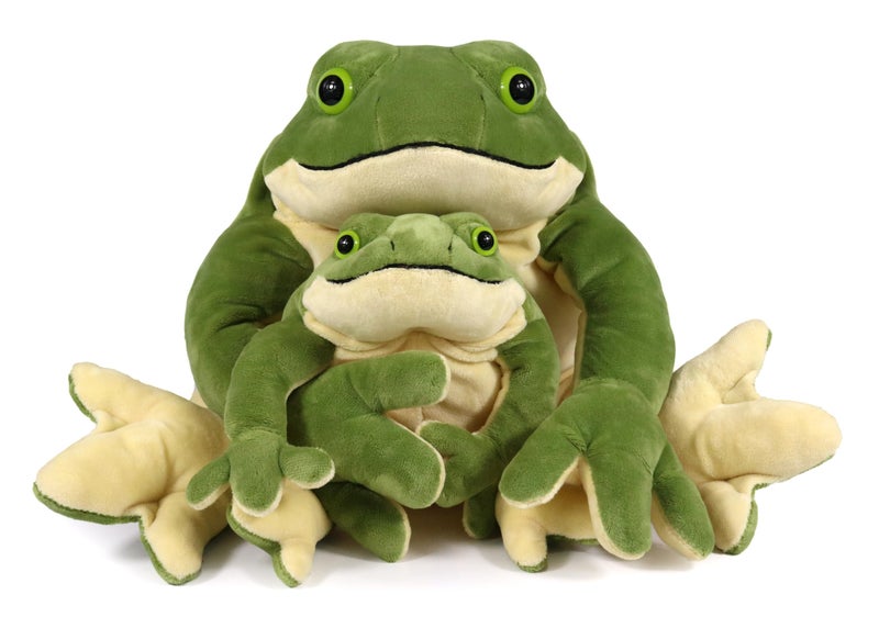 Ice King Bear Mom and Baby Stuffed Animals Set Zoo Wild Animals Giant Frog - Image 3