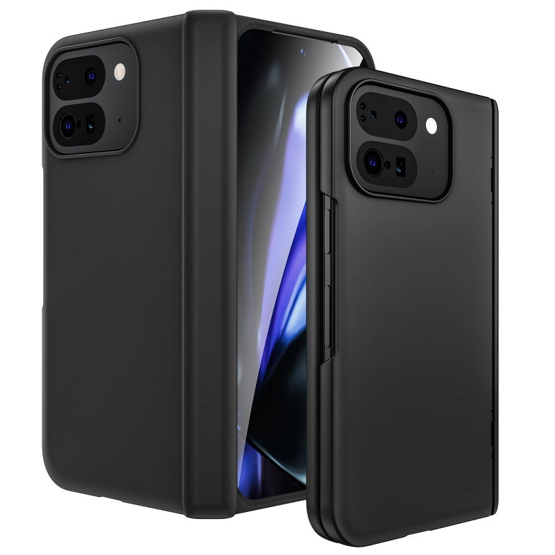 VEGO for Google Pixel 9 Pro Fold 2024 Case with Builtin Screen ProtectorAntiScratchHinge Protection Slim Fit Shockproof Full Body Protective Cover for Pixel 9 Pro FoldBlack - Image 2