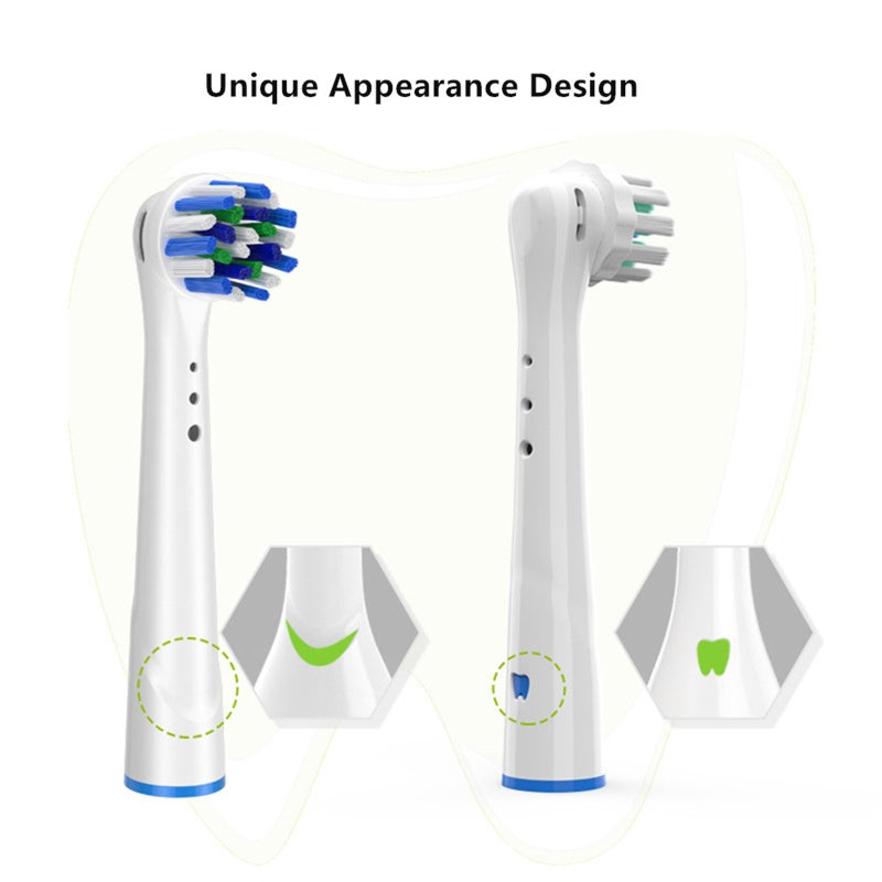 Electric Toothbrush Replacement Heads: Pack of 12 - Professional Extra Soft Sensitive Bristles for Effective Deep Plaque Removal for Adult Oral Dental Care - Image 4