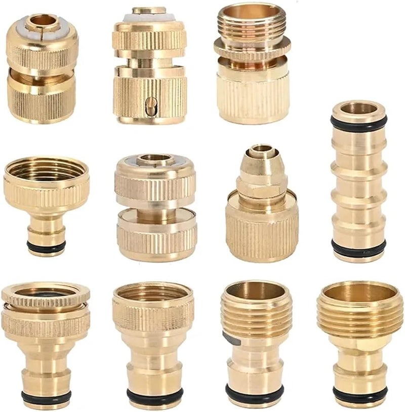 Garden Hose Quick Connect 10 Pcs Irrigation Coupling Adapter Drip Tubing Repair Fittings Color E - Image 1