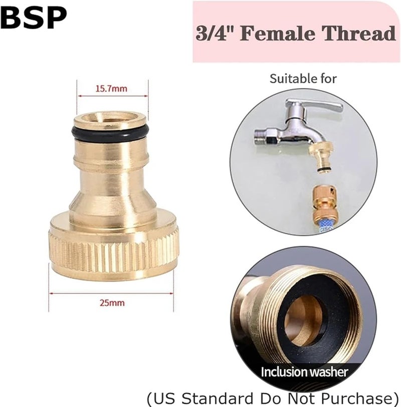 Garden Hose Quick Connect 10 Pcs Irrigation Coupling Adapter Drip Tubing Repair Fittings Color E - Image 3