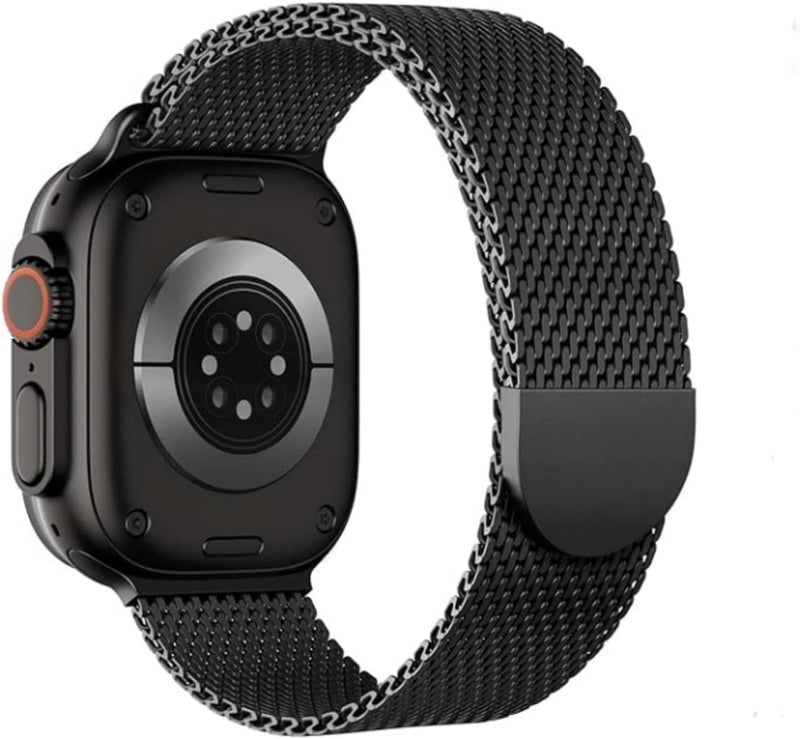 ACESTAR Magnetic Milanese Loop Compatible with Apple Watch Bands 49mm 46mm 45mm 44mm Men Women,Stainless Steel Metal Bands for iWatch Ultra 3/2/1 Series 11 10 9 8 7 6 5 4 SE 3/2/1 - Image 1