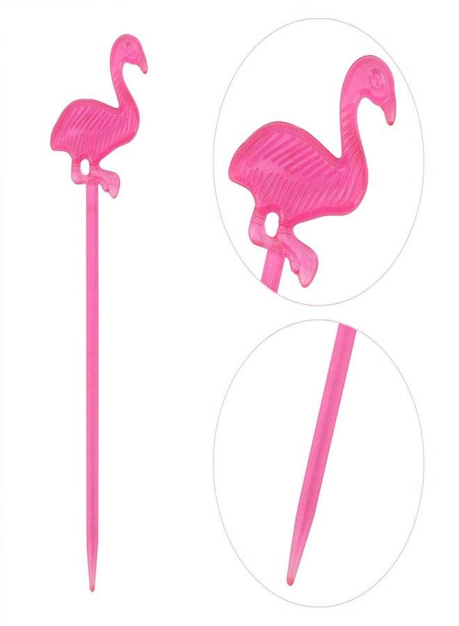 تيك بيوتي 200 قطعة من أعواد الكوكتيل على شكل فلامنجو للمقبلات والفواكه ولوازم الحفلات - متعددة الألوان (3.2 بوصة) - Image 4