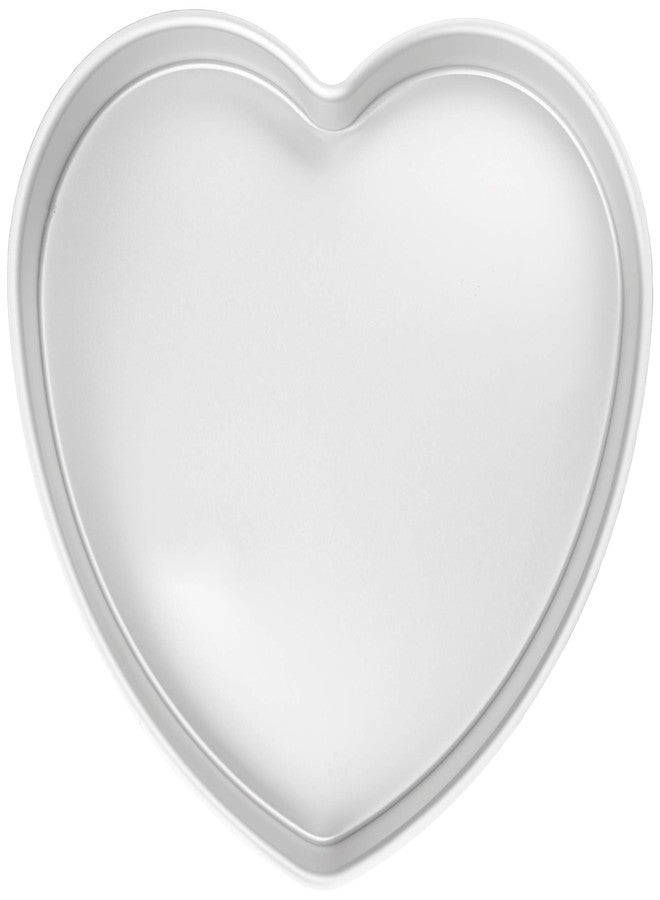 DECORA Prof 25 X H 7,5 CM Professional Heart Anodized Cake Pan, 27 x 26 x 8 cm, Silver - Image 2