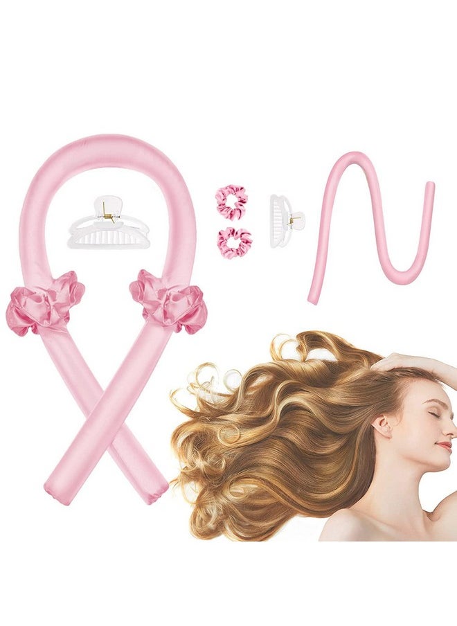 CORATED - CORATED Heatless Curling Rod Headband, No Heat Silk Ribbon Rollers for Overnight Sleeping Curls, Styling Kit with Hair Clips and Scrunchie - Image 1