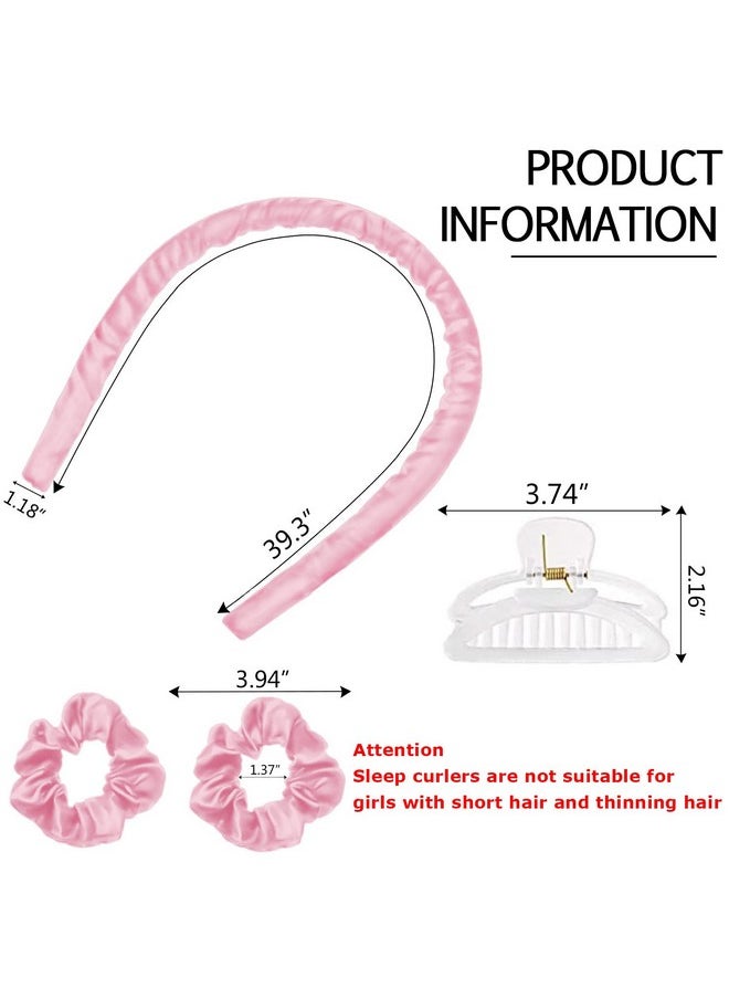 CORATED - CORATED Heatless Curling Rod Headband, No Heat Silk Ribbon Rollers for Overnight Sleeping Curls, Styling Kit with Hair Clips and Scrunchie - Image 1