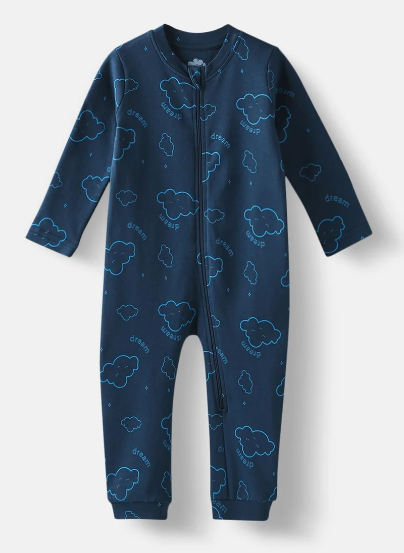 Nautinati  Nautinati Infants Premium Cotton Graphic Printed Pack of 2 Sleepsuits  | Best Price UAE