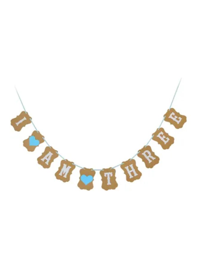 NIBEMINENT Birthday Party Number 3 Balloon With Banner Set - Image 2