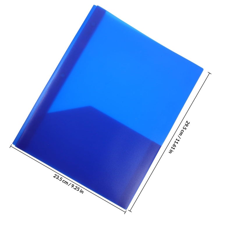 A4 Prong Folder with Pockets Binder Office Document Organizer Filing - Image 3