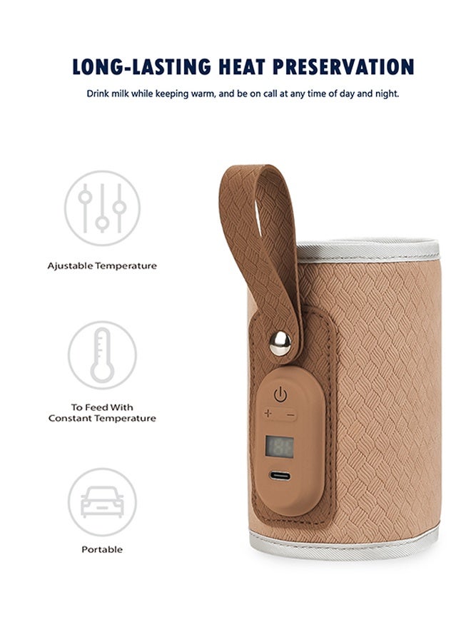 ABOUTBABY Baby Bottle Warmer, Baby Bottle Warmer Portable, Rechargeable Baby Bottle Warmer to Go, Temperature Adjustable Portable Baby Bottle Warmer - Image 2