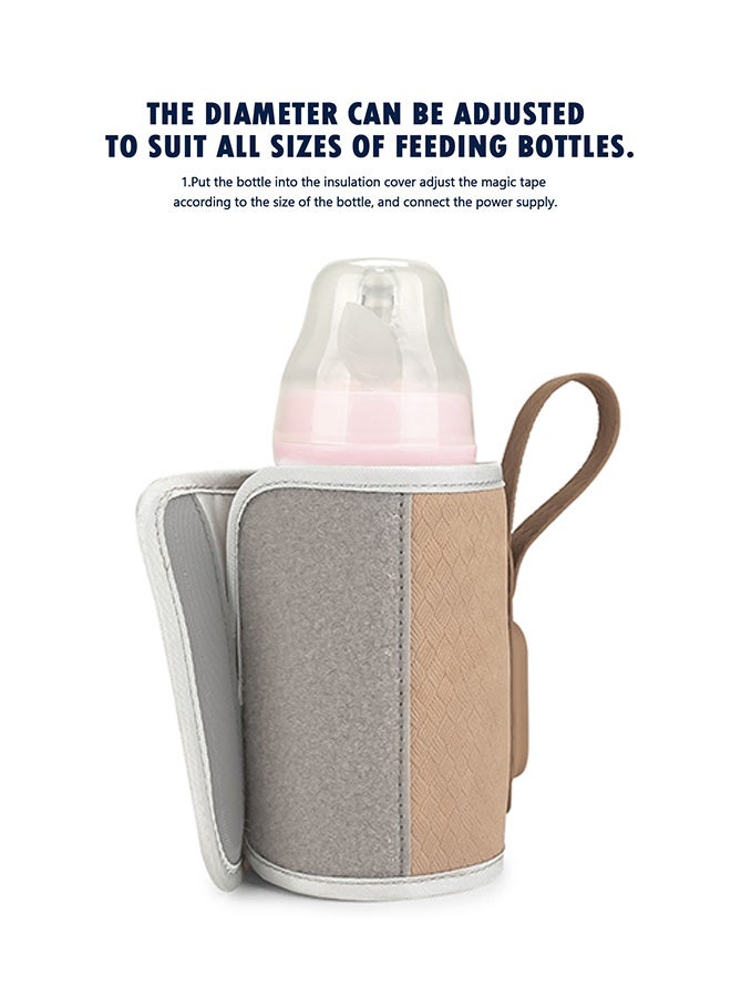 ABOUTBABY Baby Bottle Warmer, Baby Bottle Warmer Portable, Rechargeable Baby Bottle Warmer to Go, Temperature Adjustable Portable Baby Bottle Warmer - Image 4