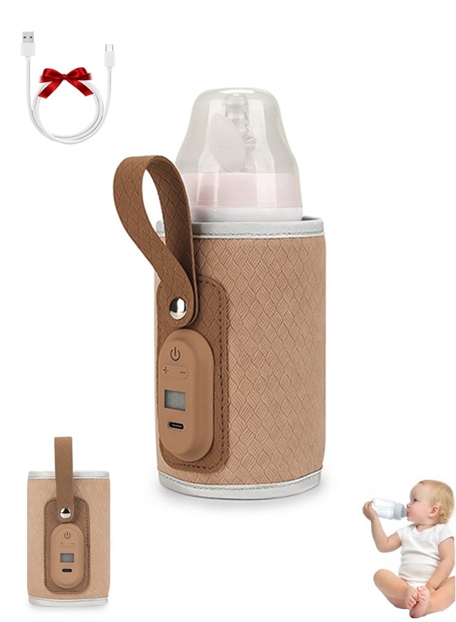 ABOUTBABY Baby Bottle Warmer, Baby Bottle Warmer Portable, Rechargeable Baby Bottle Warmer to Go, Temperature Adjustable Portable Baby Bottle Warmer - Image 1