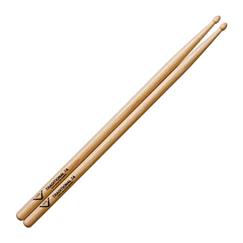 Vater 7A Traditional Wood Tip Hickory Drumsticks, Pair - Image 3