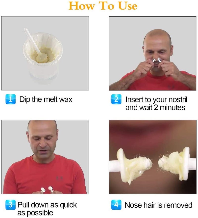 Wokaar Nose Wax Kit for Men & Women | 100g Wax, 30 Applicators (15-20 Uses) | Painless Nasal & Ear Hair Removal | Fast 3-Min Removal | Safe Hair Remover Kit for Nose & Ear Hair | Waxing Kit for Men - Image 4