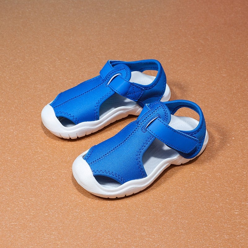 Boys And Girls Baby Baotou Sandals Soft Bottom Western Style 2025 Small And Medium-Sized Children Non-Slip Wear-Resistant - Image 1
