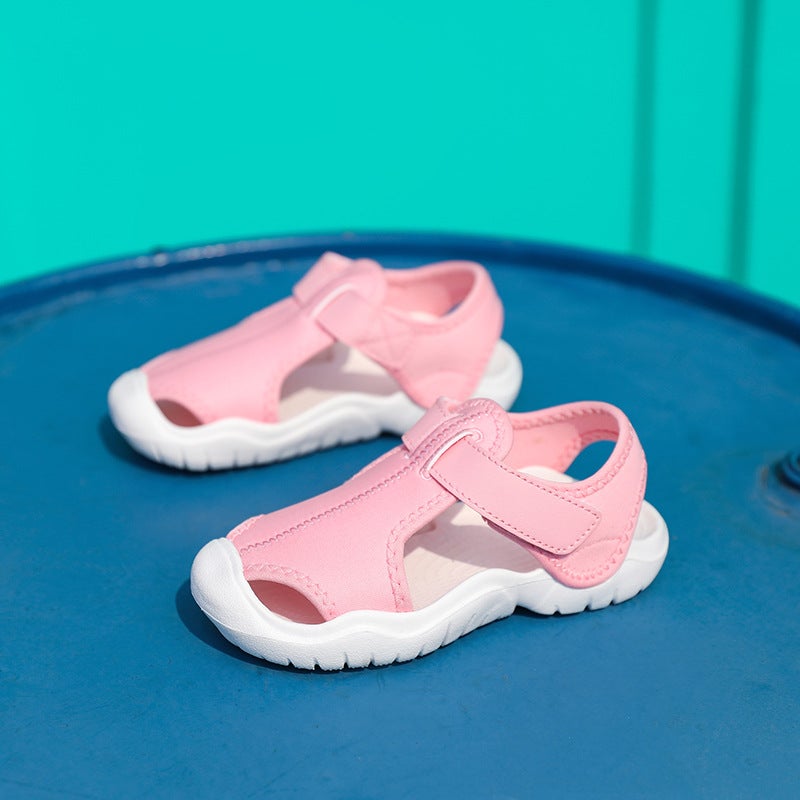 Boys And Girls Baby Baotou Sandals Soft Bottom Western Style 2025 Small And Medium-Sized Children Non-Slip Wear-Resistant - Image 5