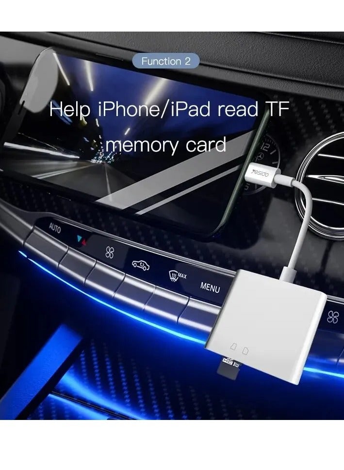 YESIDO OTG Adapter Lightning To SD & TF Card GS11 - Image 4
