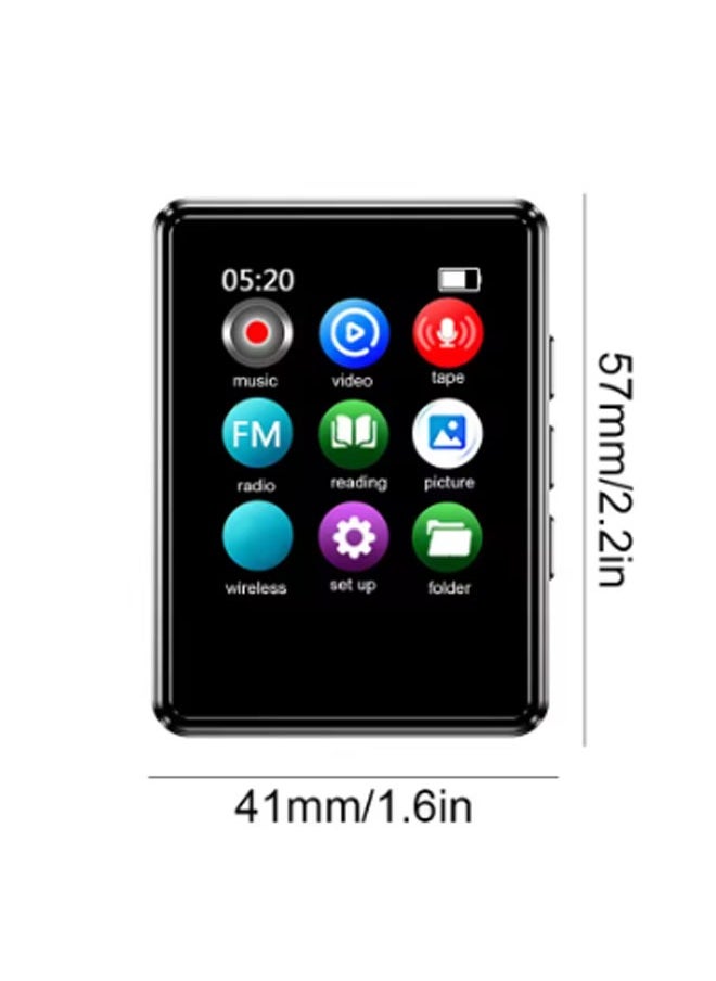 EHOME - 16GB Mp3 Player, Full Touch Mirror Screen, Fm Radio, for Exercising, Travelling - Image 1