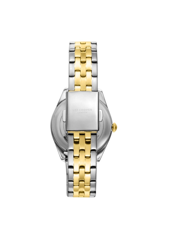 Lee Cooper Lee Cooper Women's Watch, Analog Display and Metal Strap - LC08038.230, Two Tone  - Image 4