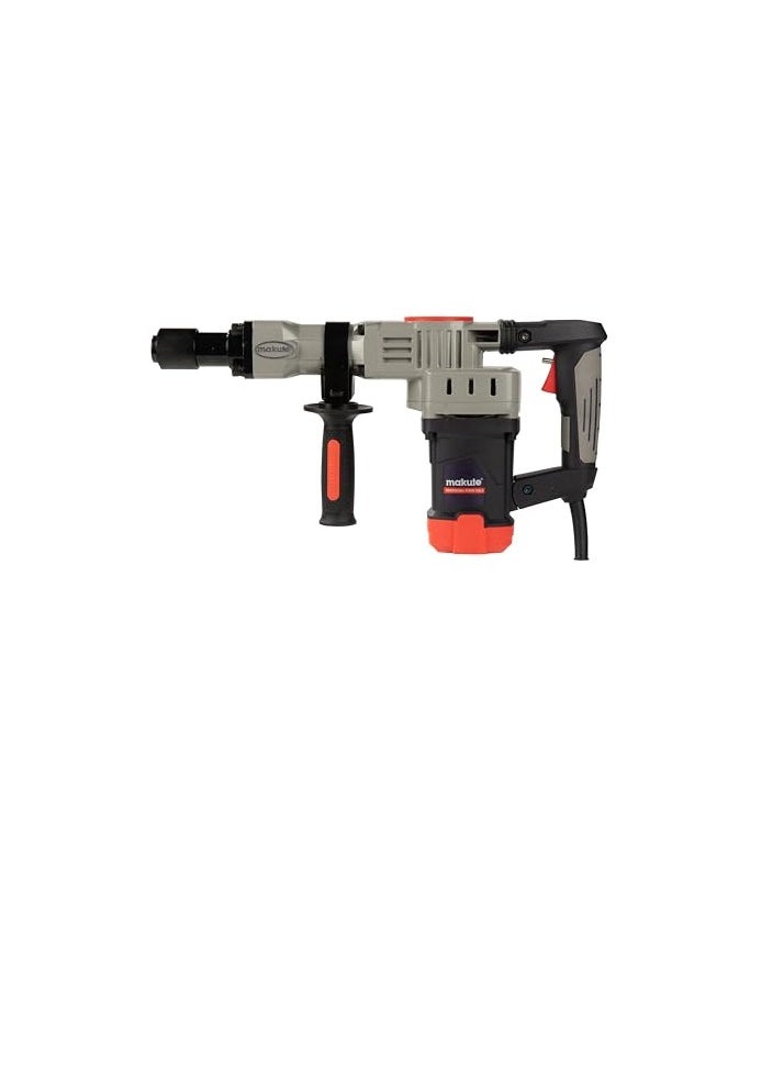 makute Makute Heavy Duty Demolition Hammer drill 35mm Chuck 3800 RPM 1900W Ideal for Concrete and DIY Enthusiast DH35  - Image 1