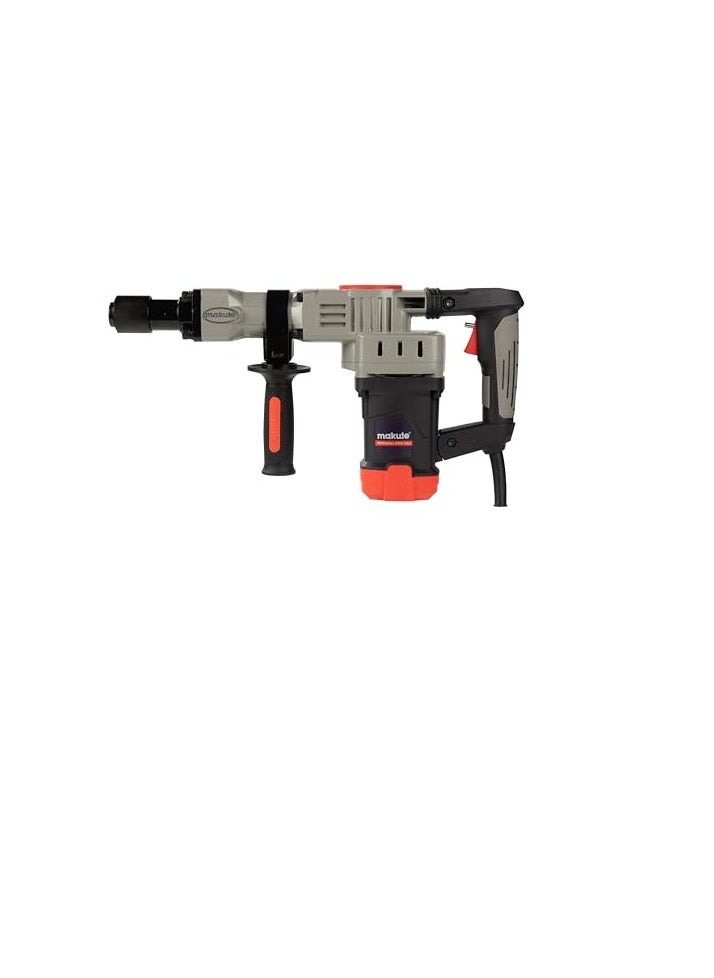 makute Makute Heavy Duty Demolition Hammer drill 35mm Chuck 3800 RPM 1900W Ideal for Concrete and DIY Enthusiast DH35  - Image 4