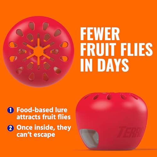 Terro Fruit Fly Traps for Indoors (6 Pack) + 270 Days of Lure Supply - Image 5