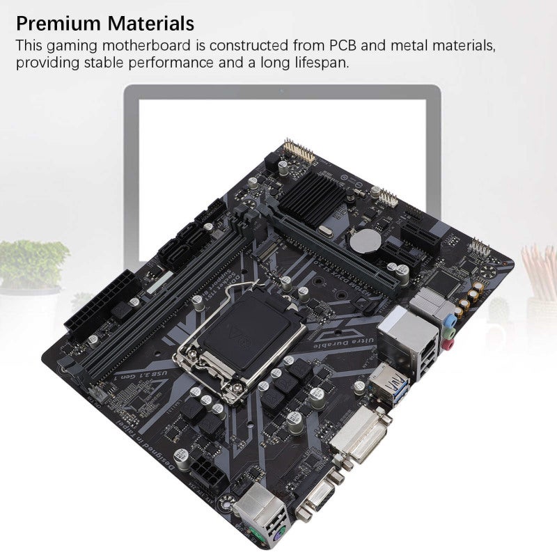 لوحة أم LGA 1151 M ATX ثنائية القناة DDR4 - مخرجات DVI و VGA لوحة أم DDR4 للعمل المنزلي والتصميم والألعاب - Image 2