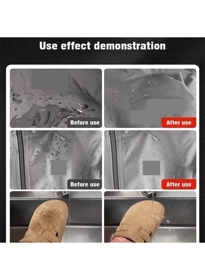 Nano Rain Stain Waterproof Spray, Shoe Protector and Water Repellent for Shoes, Bags & Fabrics, Long-Lasting Nano Technology Protection, Chrome Finish, 100ml (1 Pcs) - Image 2