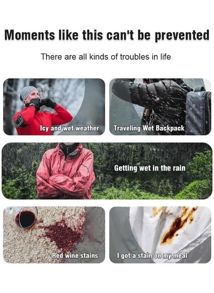 Nano Rain Stain Waterproof Spray, Shoe Protector and Water Repellent for Shoes, Bags & Fabrics, Long-Lasting Nano Technology Protection, Chrome Finish, 100ml (1 Pcs) - Image 3