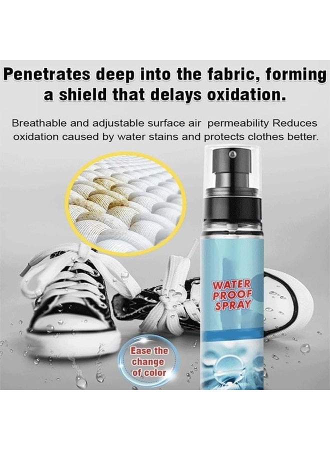 Nano Rain Stain Waterproof Spray, Shoe Protector and Water Repellent for Shoes, Bags & Fabrics, Long-Lasting Nano Technology Protection, Chrome Finish, 100ml (1 Pcs) - Image 4