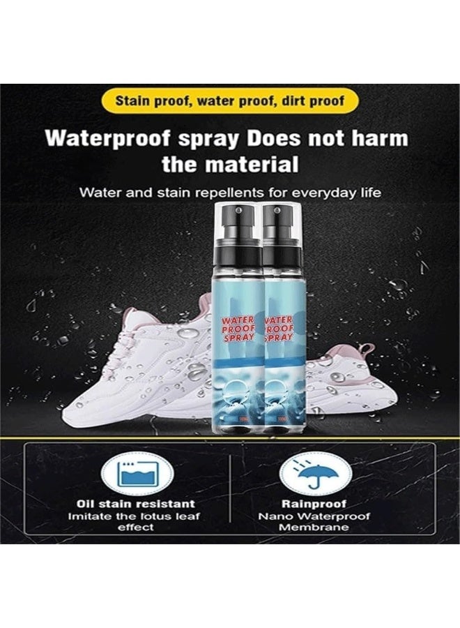 Nano Rain Stain Waterproof Spray, Shoe Protector and Water Repellent for Shoes, Bags & Fabrics, Long-Lasting Nano Technology Protection, Chrome Finish, 100ml (1 Pcs) - Image 5