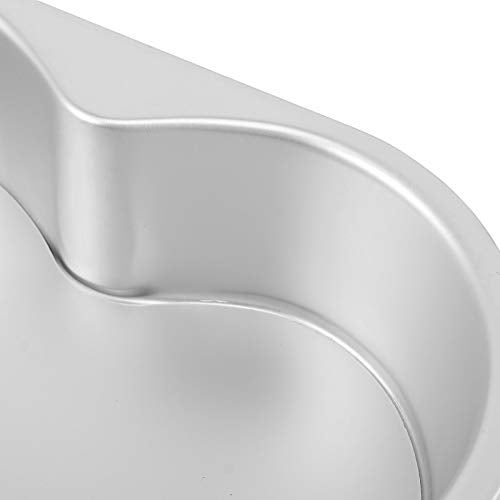 ZOENHOU 4 PCS 5" 6" 8" 10" Heart Shaped Cake Pans with Removable Bottom, Aluminum Heart Shaped Cake Pans Set, Non Stick Cake Pan for Oven Baking - Image 4