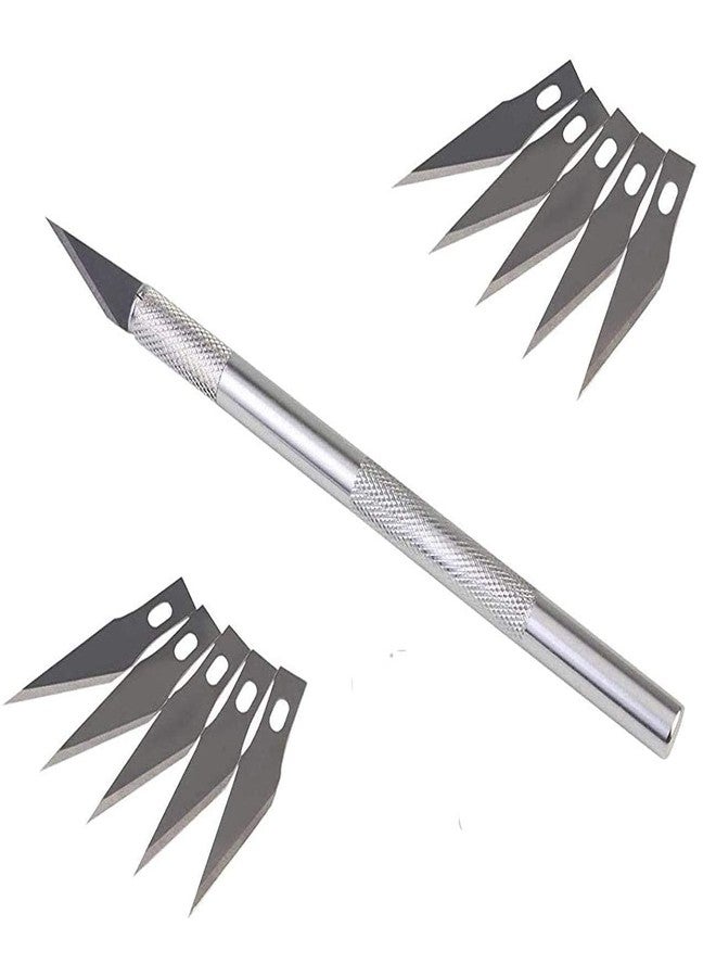 KRAFTMASTERS� Detail Pen Cutter With 10 Interchangeable Blades For Carving and Paper Cutting - Image 1