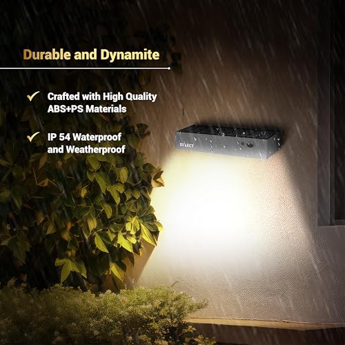 Dylect® Luxe Bright LED Solar Down Light for Name Plate Outdoor Garden, Home Entrance, Balcony/Solar Home Décor Light | Guaranteed 24Hr Runtime with Motion Sensor | IP54 Waterproof (Natural White) - Image 3