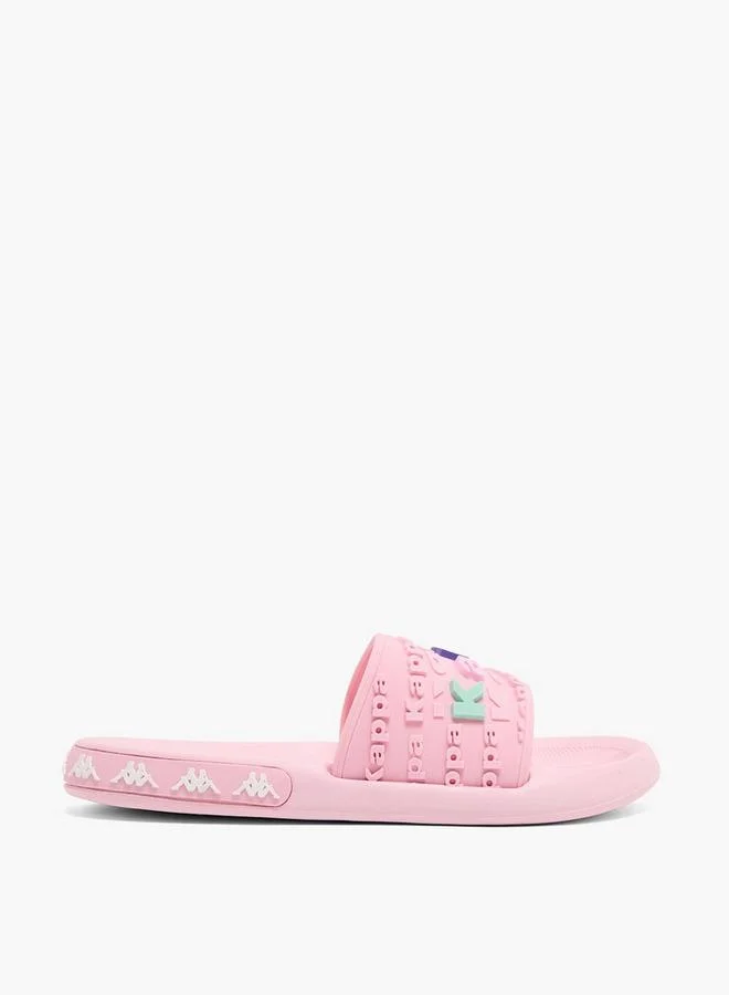 Kappa Girls Logo Embossed Slides