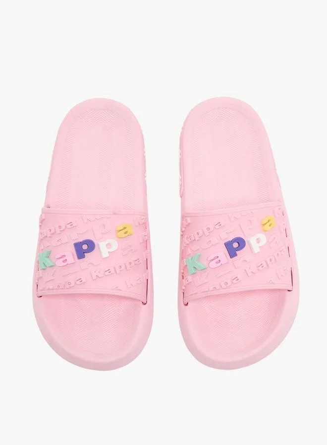 Kappa Girls Logo Embossed Slides