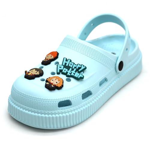 SVAAR x Harry Potter Women's Magical Clogs with Authentic Harry Potter Charms and Adjustable Back Strap Blue - Image 1