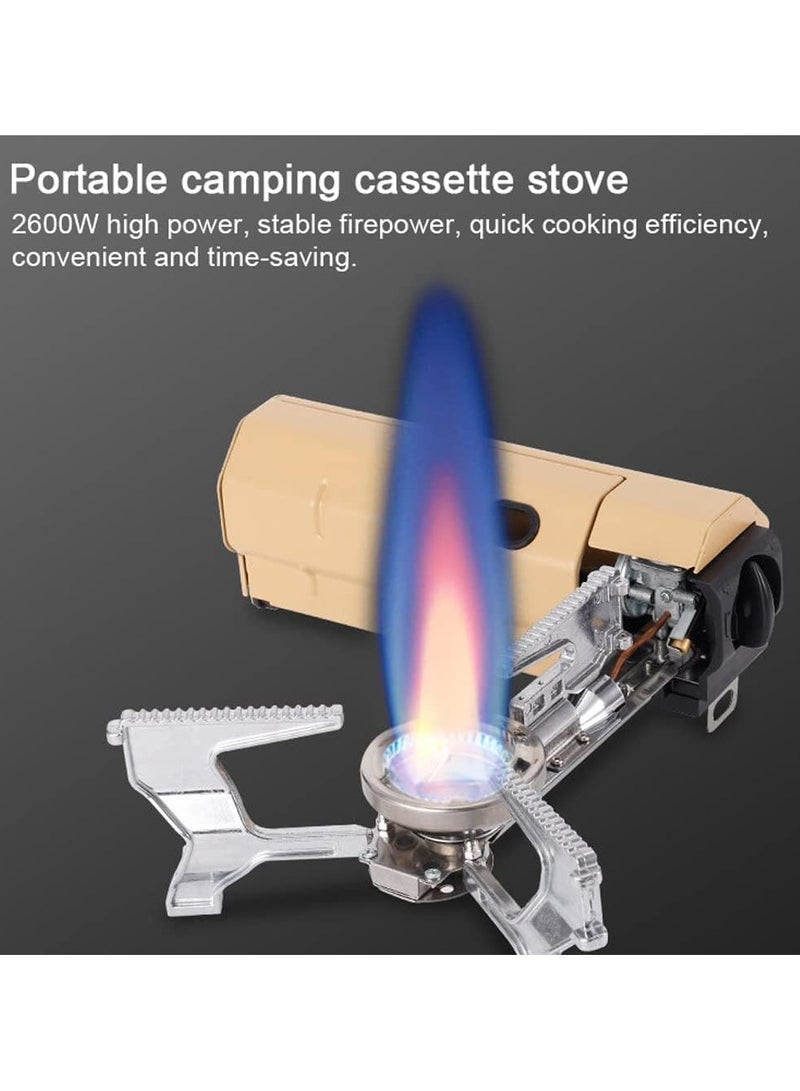 Portable Stove, Camping Stove, 2600W with Electronic Ignition, Butane Stove with Carrying Bag for Cooking, Camping, Picnic, Hiking - Image 4