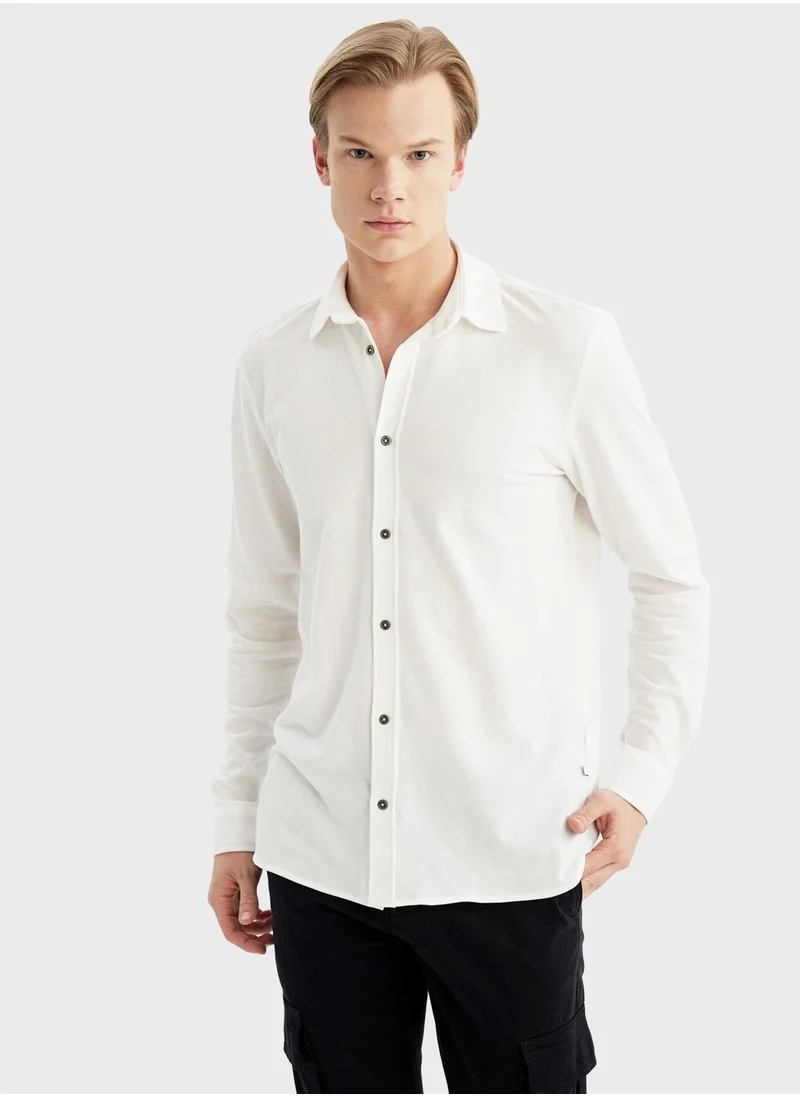 ديفاكتو Man Regular Fit Long Sleeve Shirt