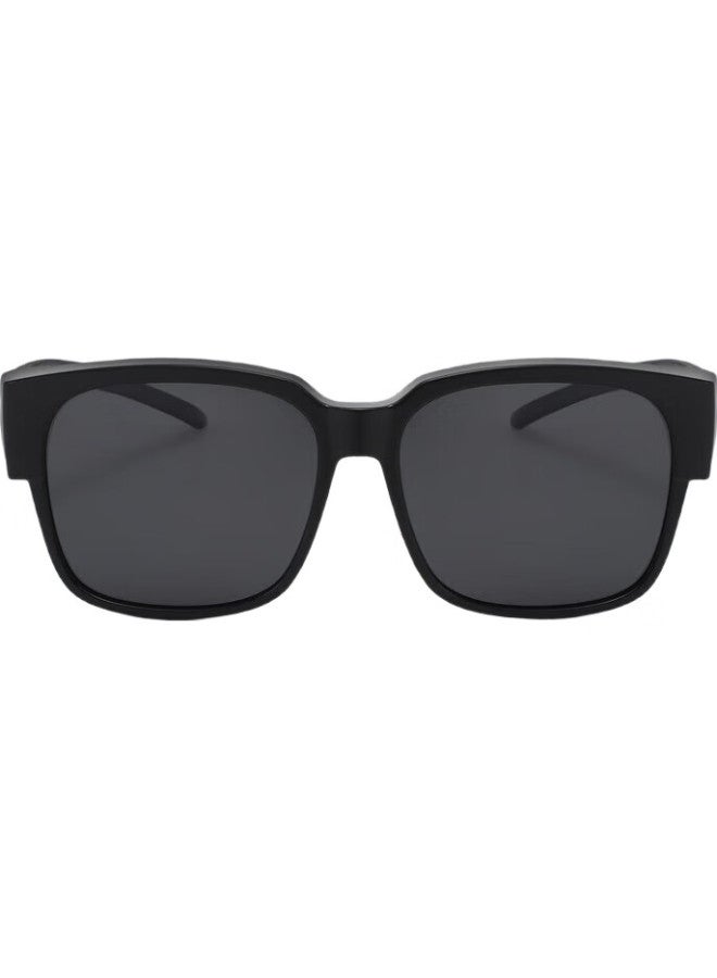 Bai Xiaoshe Bai Xiaoshu Sunglasses Clip-On For Nearsighted Glasses, Transparent Purple Folding Style, Sunglasses For Men And Women, Driving Uv Protection Polarized Sunglasses - Image 2