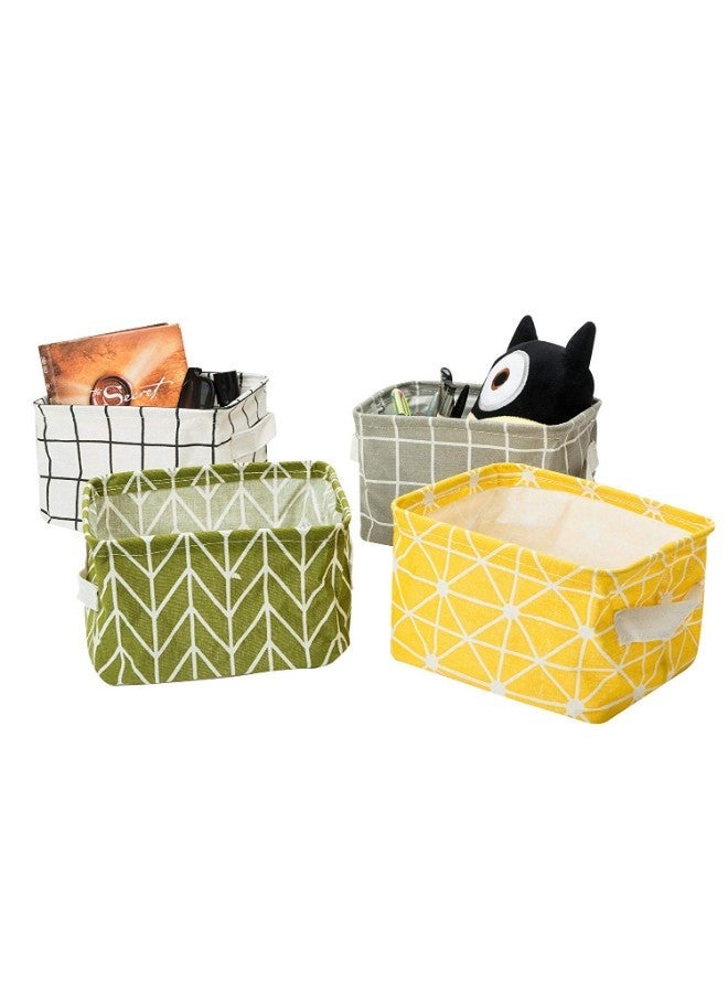 NIBEMINENT 4-Piece Collapsible Mini Storage Basket Set - Image 1