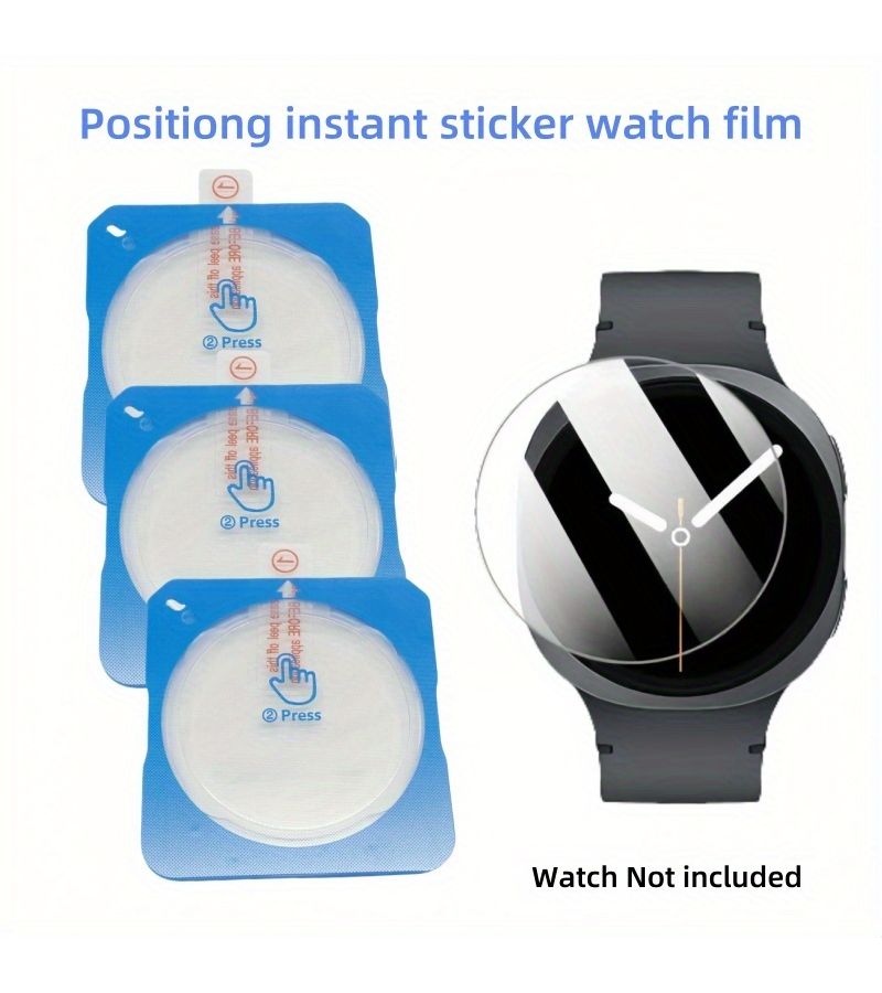 Compatible 2025 Samsung Galaxy Watch 5 4 44mm Screen Protector 2pcs Tempered Glass Kit - Image 1