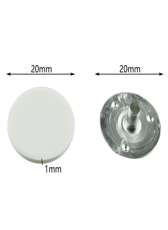 Tegg 100PCS 20mm Heat-Resistant Wick Double-Sided Foam Stickers and 100PCS Candle Wick Metal Sustainer Tabs for DIY Candle Making - Image 3