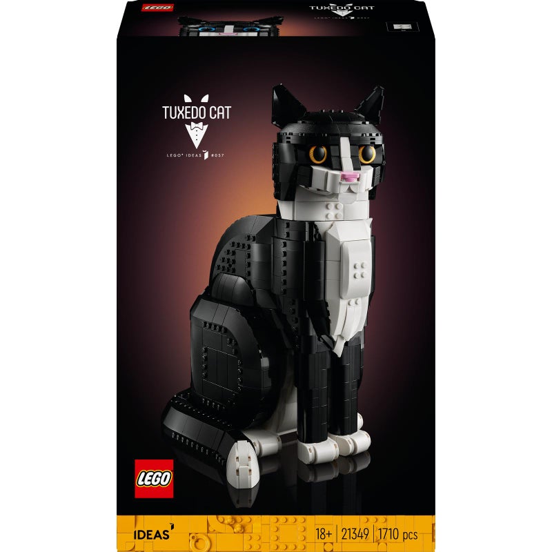 LEGO Ideas Tuxedo Cat 21349 Building Toy Set (1710 Pieces) - Image 2