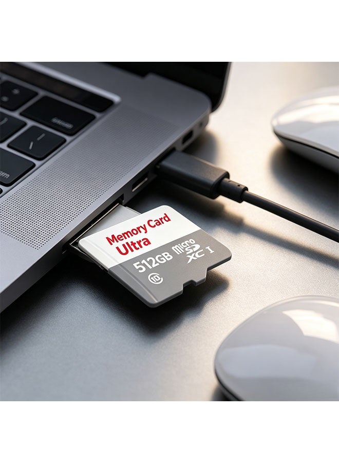 512GB High-End Storage Card, In MicroSDXC Format, Supports Full HD Video, Suitable For Smartphones, Dash Cams, Action Cameras And Surveillance Cameras. - Image 3
