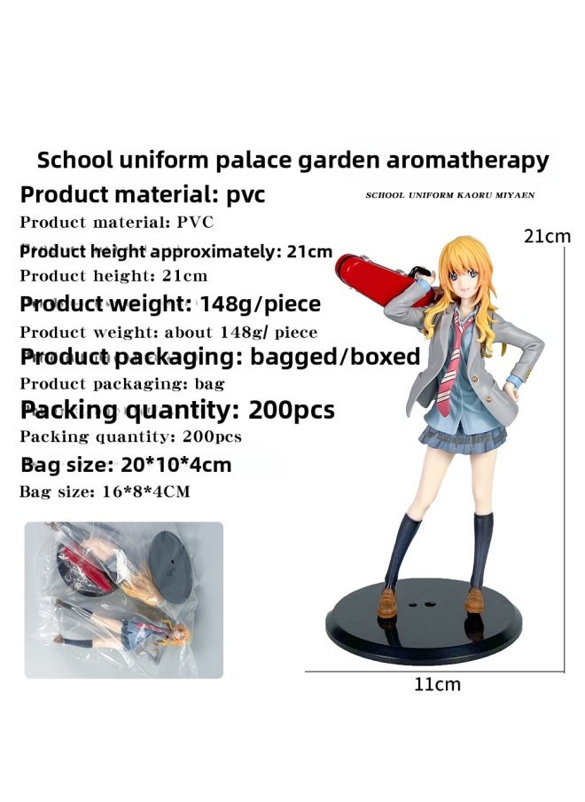 Generic - Animation Handheld April Is Your Lie, Secondary School Uniform, Gongyuan Kaoru Violinist Doll Model Decoration Batch-Color:School Uniform Miyuan Lavender Style B [bag] - Image 1