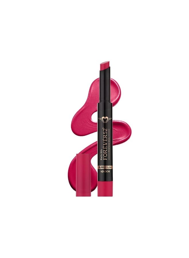 Daily Life Forever52 Hydra Lipstick, Semi-Matte Finish| Enriched with Hyaluronic Acid, Vitamin E & UVB Filter| 97% Lip Darkness Reduction | Vegan & Cruelty Free (BUBBLEGUM-06, 2g) - Image 1