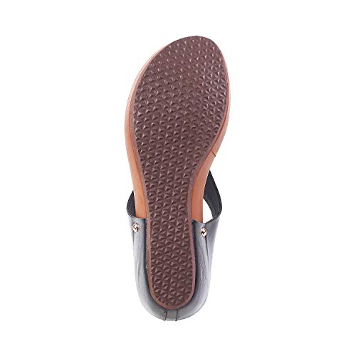 Mochi Womens Synthetic Black Slippers (Size (3 UK (36 EU)) - Image 4